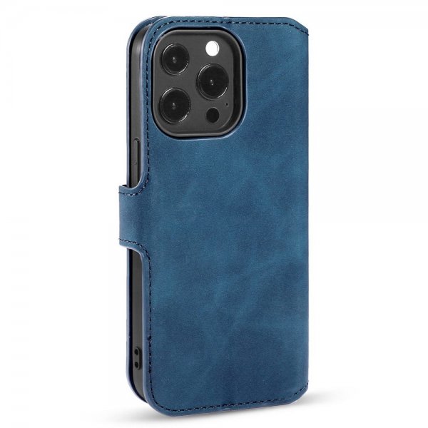 Dg.Ming iPhone 14 Pro Etui Retro Blå