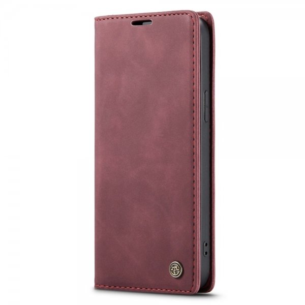 CaseMe iPhone 14 Pro Etui Retro Flip Rød