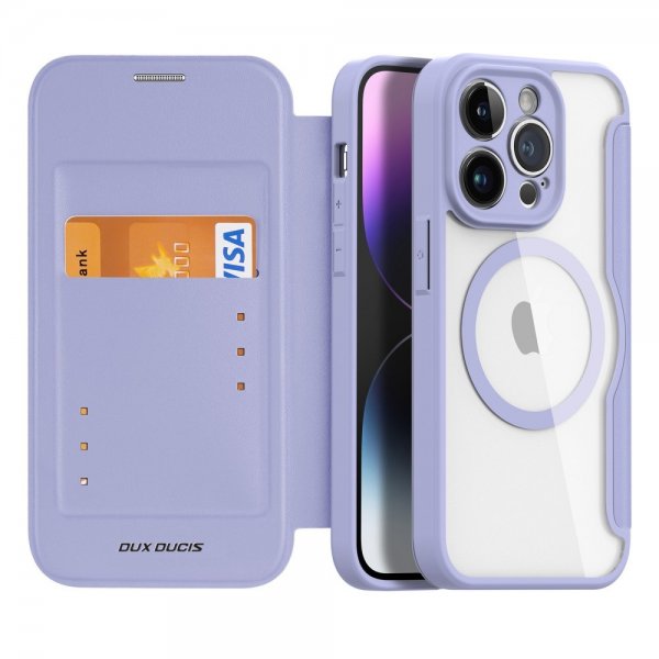 Dux Ducis iPhone 14 Pro Etui Skin X Pro Series MagSafe Lilla