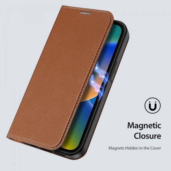Dux Ducis iPhone 14 Pro Etui Skin X2 Series Brun