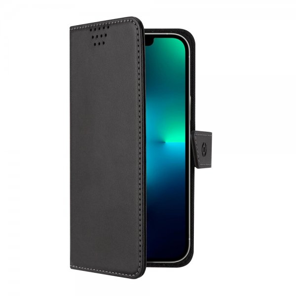 Celly iPhone 14 Pro Etui WALLYMAG Svart