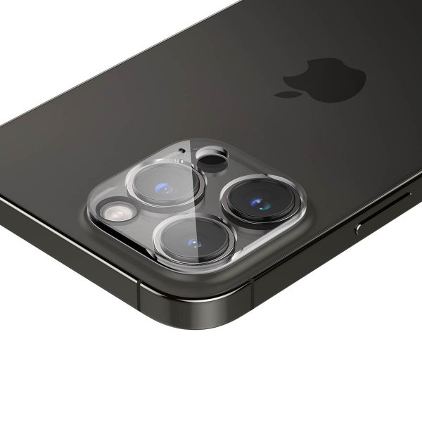Spigen iPhone 14 Pro/14 Pro Max/15 Pro/15 Pro Max/16 Pro/16 Pro Max Kamerabeskytter Glas.tR Optik 2-pakning Crystal Clear
