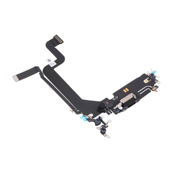 iPhone 14 Pro Ladekontakt med Flexkabel Original - Svart