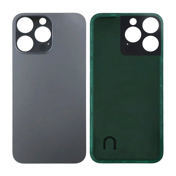 iPhone 14 Pro Max baksideglass med selvklebende teip - svart