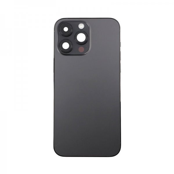 iPhone 14 Pro Max bakside med komplett ramme - svart