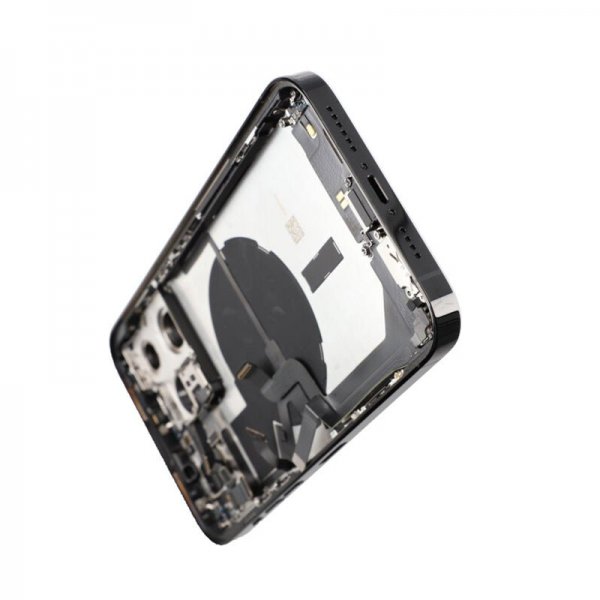 iPhone 14 Pro Max bakside med komplett ramme - svart