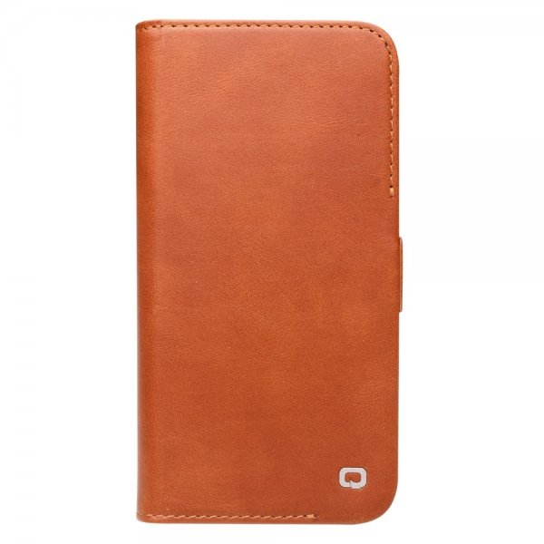 Qialino iPhone 14 Pro Max Etui Brun
