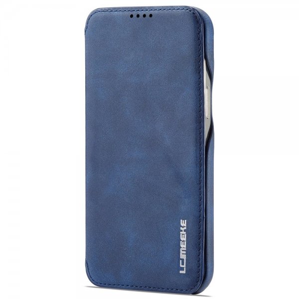Lc.Imeeke iPhone 14 Pro Max Etui Flip Blå