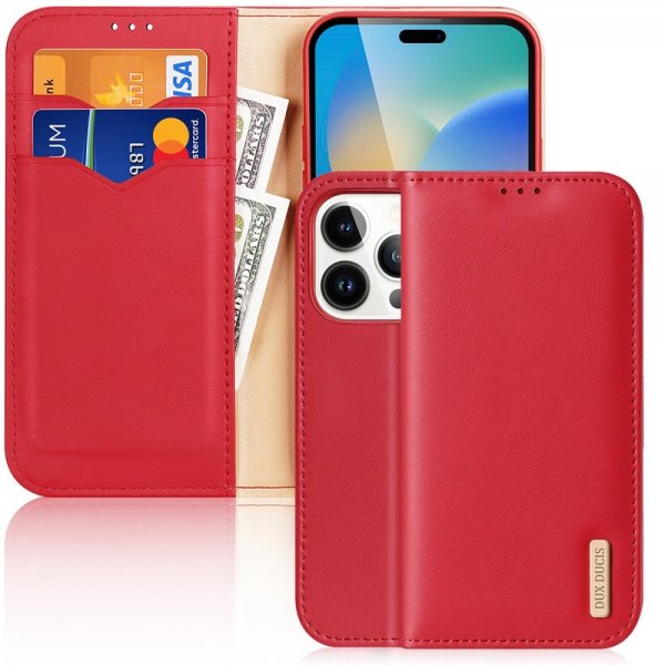 Dux Ducis iPhone 14 Pro Max Etui Hivo Series Rød
