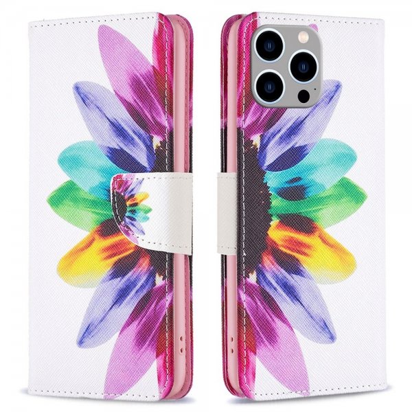 iPhone 14 Pro Max Etui Motiv Fargerik Blad