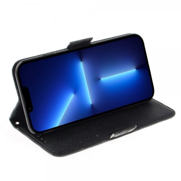 iPhone 14 Pro Max Etui Motiv Svart Katt