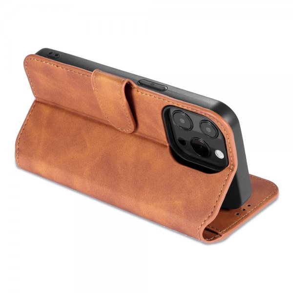 Dg.Ming iPhone 14 Pro Max Etui Retro Brun