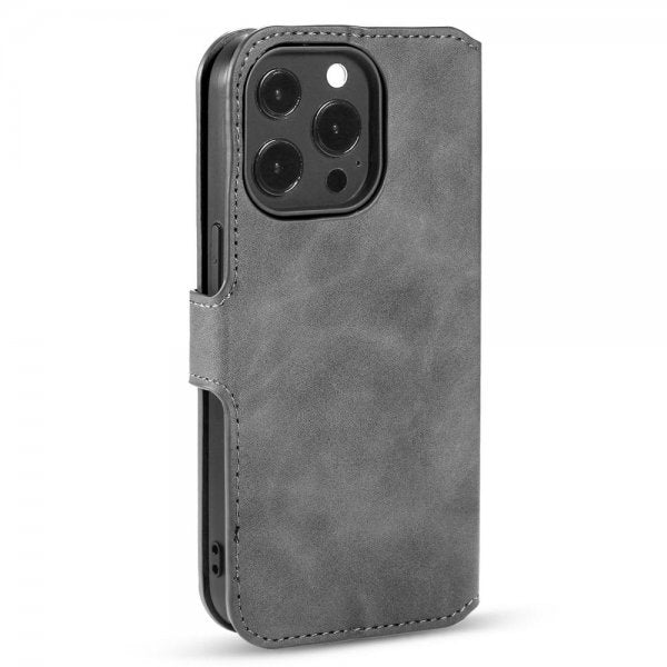 Dg.Ming iPhone 14 Pro Max Etui Retro Grå