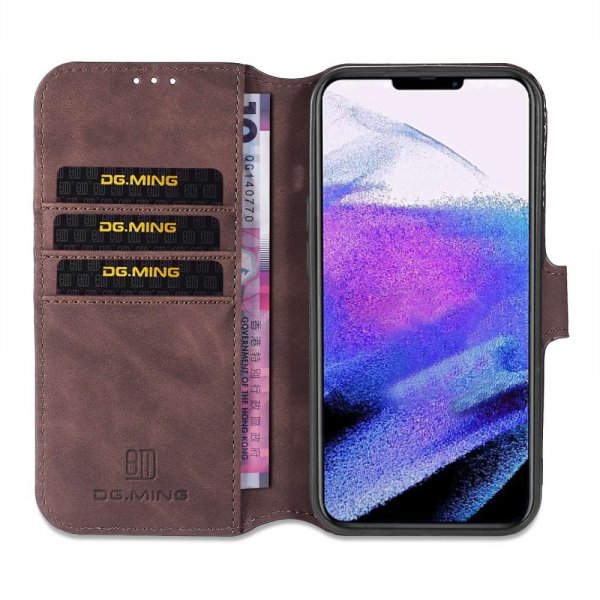 Dg.Ming iPhone 14 Pro Max Etui Retro Kaffe