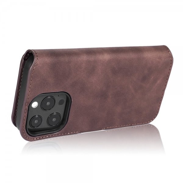 Dg.Ming iPhone 14 Pro Max Etui Retro Kaffe