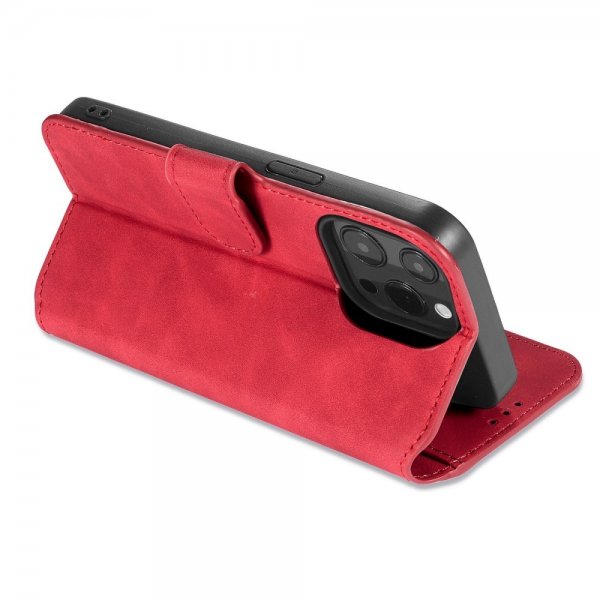 Dg.Ming iPhone 14 Pro Max Etui Retro Rød
