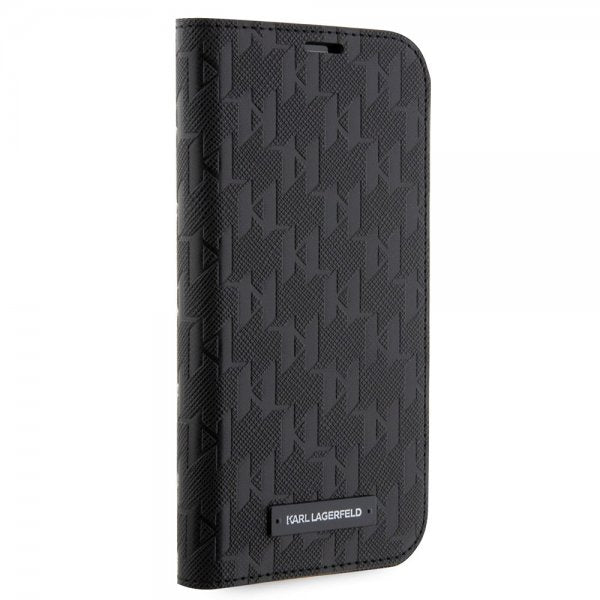 Karl Lagerfeld iPhone 14 Pro Max Etui Saffiano Monogram Svart