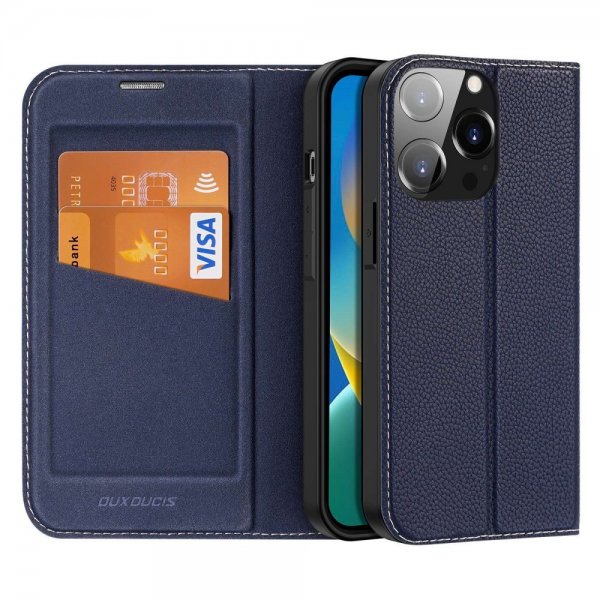 Dux Ducis iPhone 14 Pro Max Etui Skin X2 Series Blå