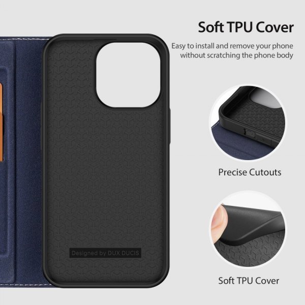 Dux Ducis iPhone 14 Pro Max Etui Skin X2 Series Blå