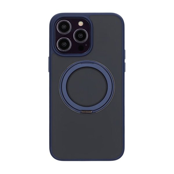 iPhone 14 Pro Max Deksel Roterbart Stativ Blå