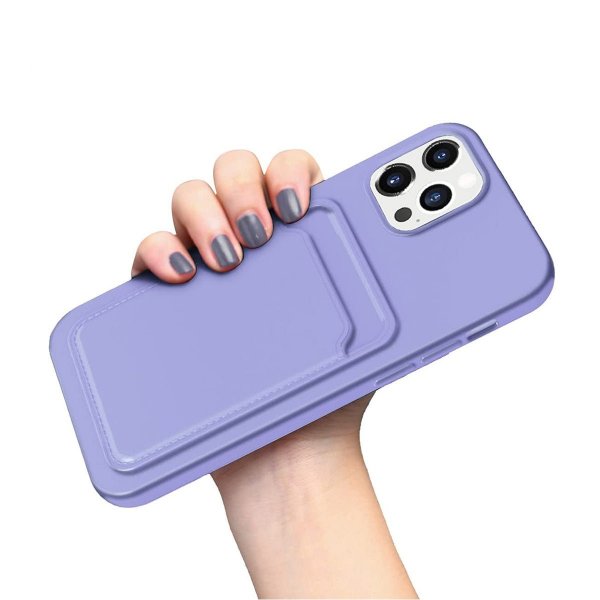 iPhone 14 Pro Max Deksel Kortholder Lilla