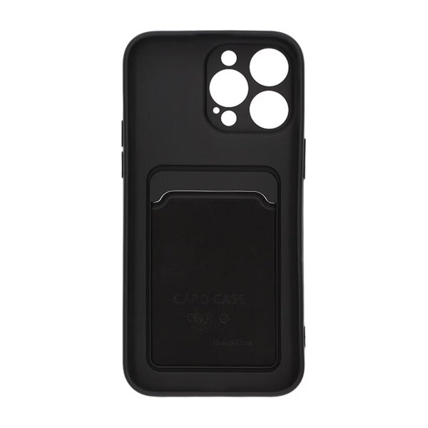 iPhone 14 Pro Max Deksel Kortholder Svart
