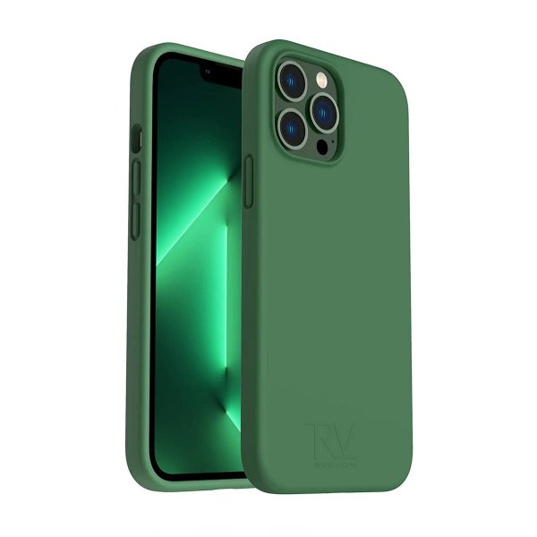 Rvelon iPhone 14 Pro Max Deksel Silikon Grønn