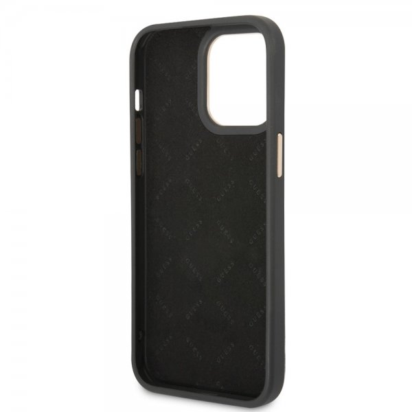 Guess iPhone 14 Pro Max Deksel 4G Logo Svart