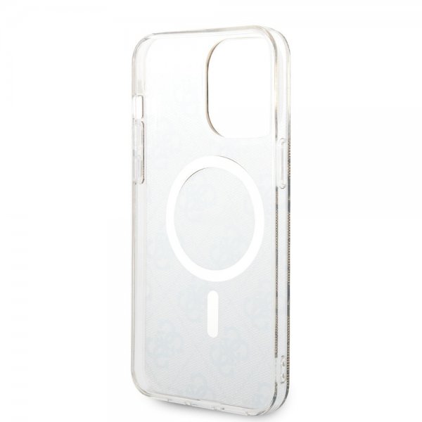 Guess iPhone 14 Pro Max Deksel 4G Pattern MagSafe Brun