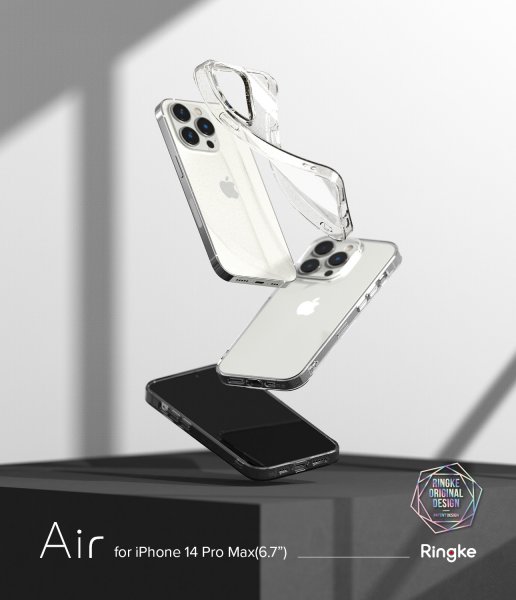 Ringke iPhone 14 Pro Max Deksel Air Glitter Clear