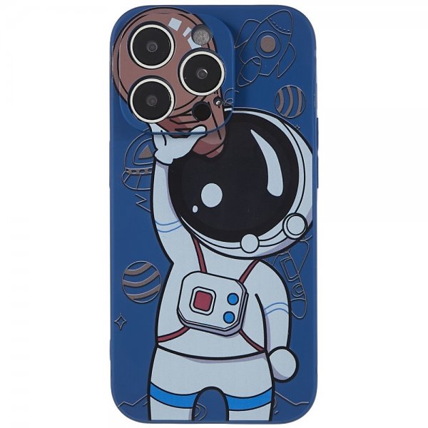 iPhone 14 Pro Max Deksel Astronaut Blå Brun