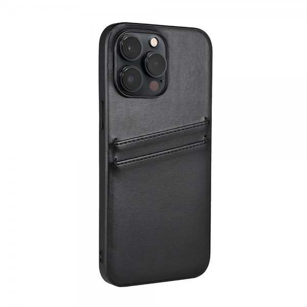 Buffalo iPhone 14 Pro Max Deksel Backcover with Card Slots Svart