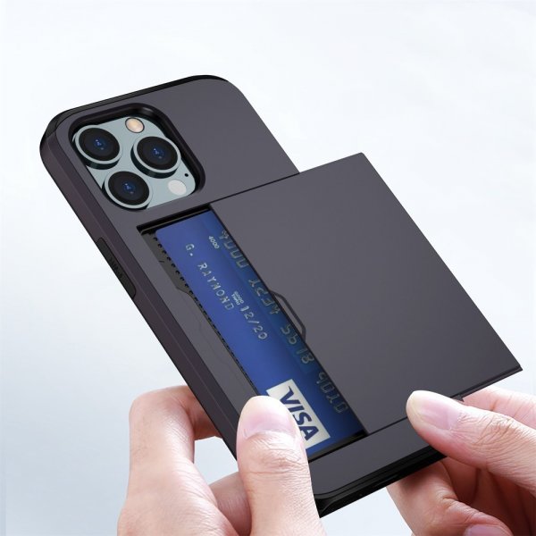 iPhone 14 Pro Max Deksel Card Slide Svart