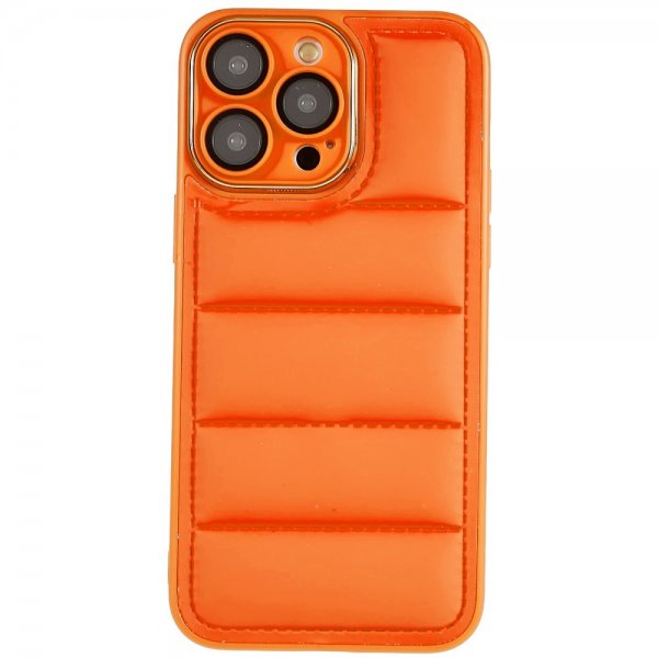 iPhone 14 Pro Max Deksel Down Jacket Design Oransje