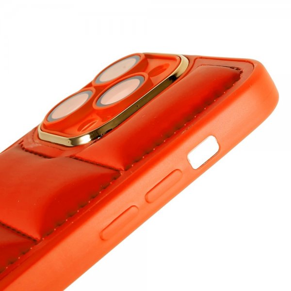 iPhone 14 Pro Max Deksel Down Jacket Design Oransje