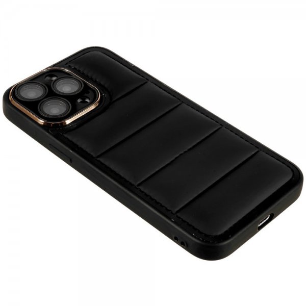 iPhone 14 Pro Max Deksel Down Jacket Design Svart