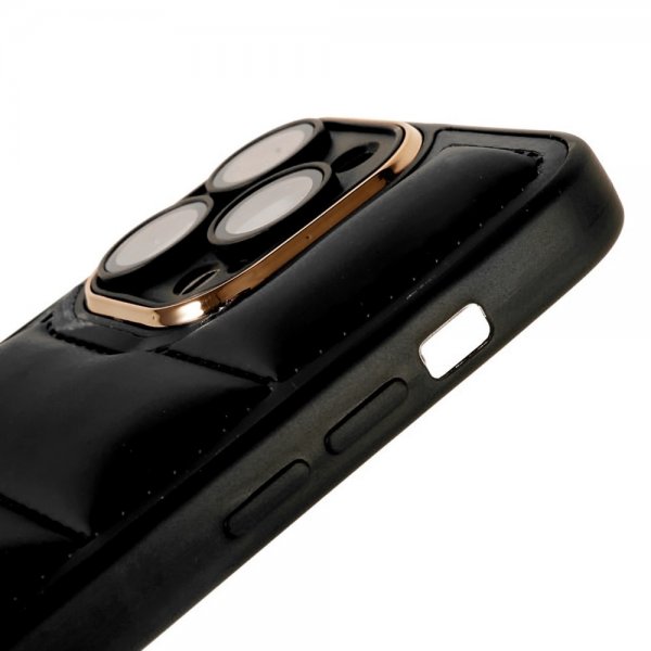 iPhone 14 Pro Max Deksel Down Jacket Design Svart