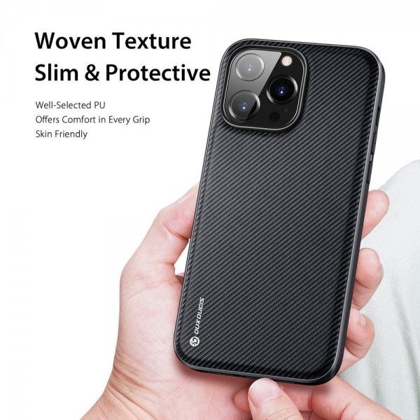 Dux Ducis iPhone 14 Pro Max Deksel FINO Series Svart