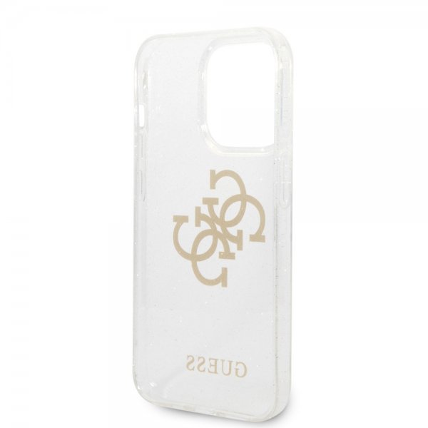 Guess iPhone 14 Pro Max Deksel Full Glitter Transparent