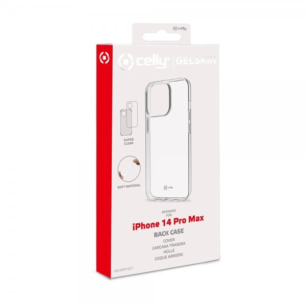 Celly iPhone 14 Pro Max Deksel GELSKIN Klar
