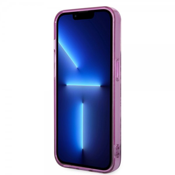 Guess iPhone 14 Pro Max Deksel Jungle Rosa