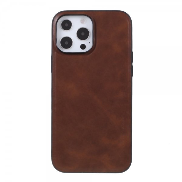 X-Level iPhone 14 Pro Max Deksel Skinntekstur Brun