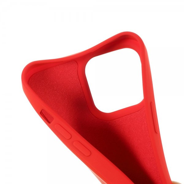 X-Level iPhone 14 Pro Max Deksel Liquid Silicone Rød