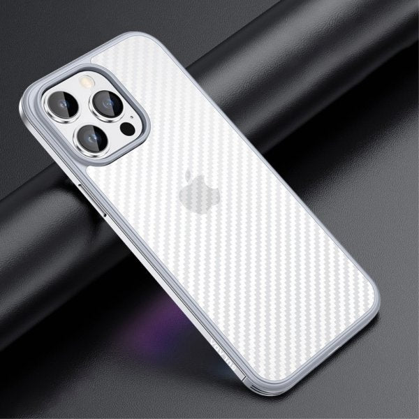 Sulada iPhone 14 Pro Max Deksel Luxury Series Sølv