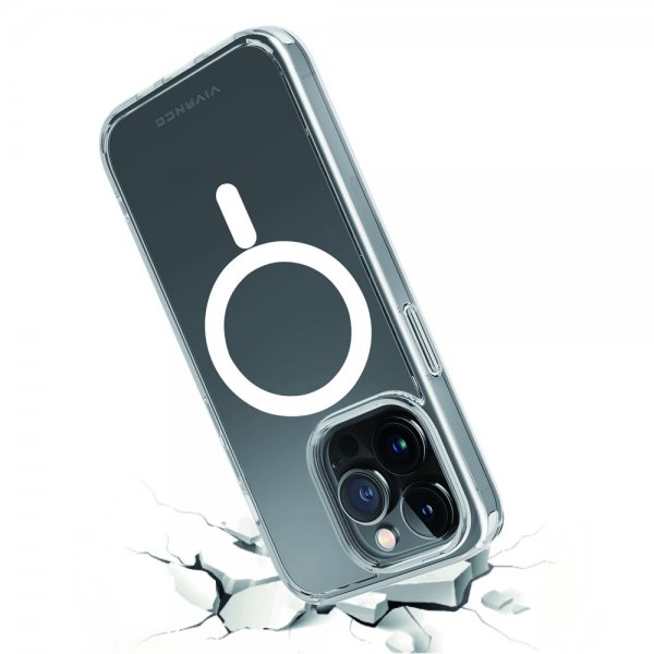 Vivanco iPhone 14 Pro Max Deksel Mag Steady Transparent