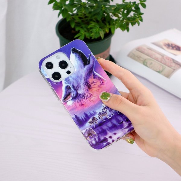 iPhone 14 Pro Max Deksel Motiv Hyler Ulv