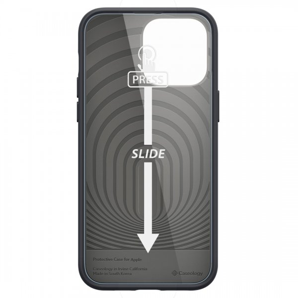 Caseology iPhone 14 Pro Max Deksel Skjermbeskytter Nano Pop 360 Black Sesame