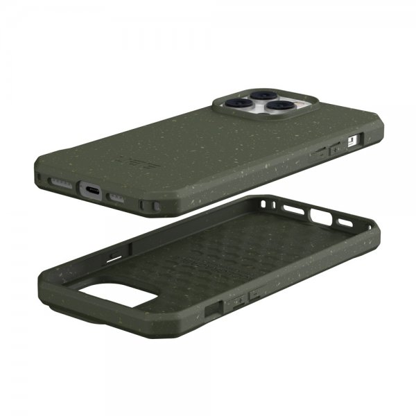 Urban Armor Gear (UAG) iPhone 14 Pro Max Deksel Outback Biodegradable Cover Olive