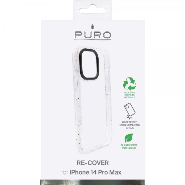 Puro iPhone 14 Pro Max Deksel RE-COVER Hvit Transparent