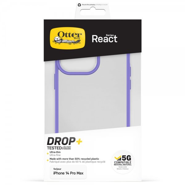 Otterbox iPhone 14 Pro Max Deksel React Purplexing